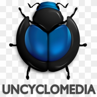 Uncyclomedia Logo Blue - Dung Beetle, HD Png Download