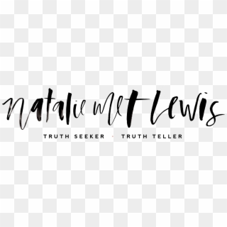 Natalie Met Lewis - Calligraphy, HD Png Download