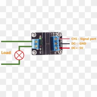 Solid State Relay - Arduino Solid State Relay Wiring, HD Png Download