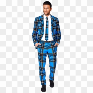 Braveheart Opposuit - Blue Plaid Suit Shinesty, HD Png Download