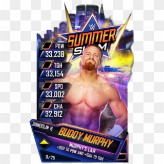 Common Supercard Buddymurphy S4 19 Wrestlemania34 Fusion - Wwe Supercard Summerslam 18 Cards, HD Png Download