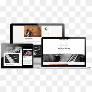 Amadeus Responsive & Free Photography Wordpress Themes - Wordpress Amadeus, HD Png Download