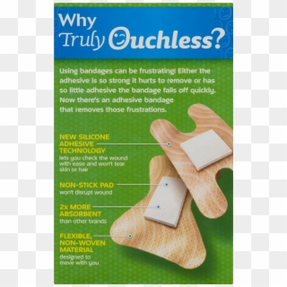 Curad Truly Ouchless (tm) Knuckle & Fingertip Flexible - Poster, HD Png Download
