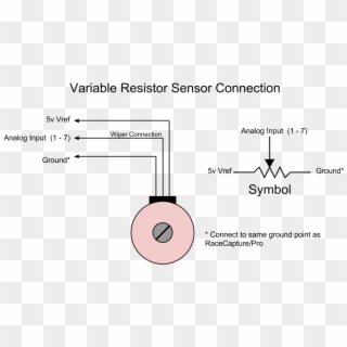 Potentiometer Sensor Connection - Variable Resistor Connection, HD Png Download