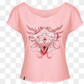 In Addition, All Proceeds Will Go To The Breast Cancer - Overwatch Pink Mercy Shirt, HD Png Download