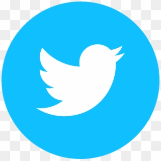 Circle Twitter Logo - Twitter Logo Red Round, HD Png Download