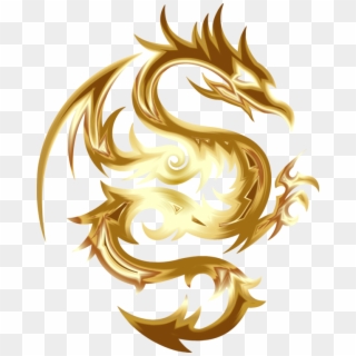 Chinese Dragon Gold Computer Icons Fenghuang - Dragon With No Background, HD Png Download