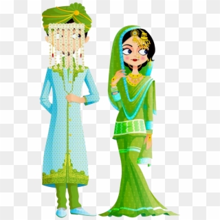 Muslim Wedding Couple Png, Transparent Png
