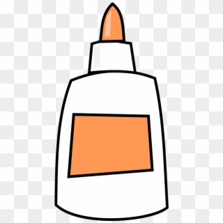 Glue Bottle White Sticky Adhesive Paste Supplies - Glue Clipart, HD Png Download