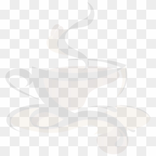 White Coffee Smoke Png - Steaming Coffee Cup, Transparent Png