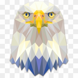 Bald Eagle Png Transparent Free Images - Geometric Eagle Head, Png Download
