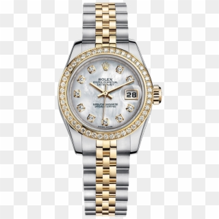 Diamond Form Datejust Watch Rolex Submariner Female - Rolex Women Rose Gold, HD Png Download