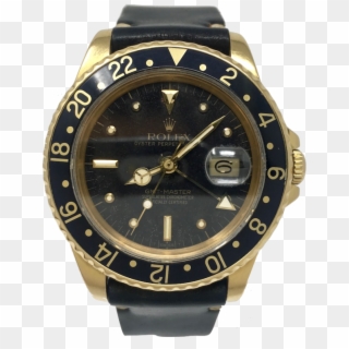Rolex Gmt Master Yellow Gold Black Nipple Dial Jubilee - Rolex Gmt Master 2, HD Png Download