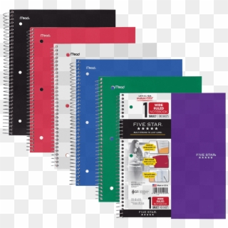 Buy Five Star Spiral Notebook 1 Subject Wide Ruled - 5 Star Notebook Cvs, HD Png Download