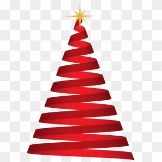 Red Christmas Tree Transparent, HD Png Download