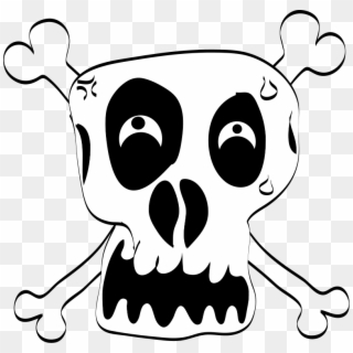 Skull And Crossbones Funny, HD Png Download