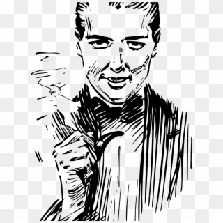 This Free Icons Png Design Of Pipe Smoking Man, Transparent Png