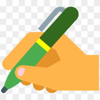 Writing Hand Icon Png - Hand With Pen Icon, Transparent Png