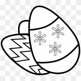Small - Easter Eggs Clipart Black And White, HD Png Download