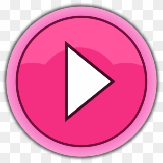 Play Button Pink Png, Transparent Png