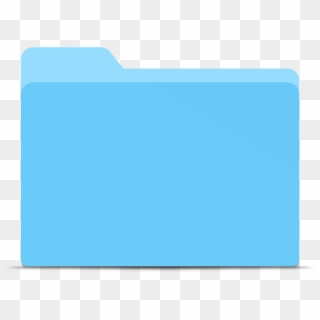 Blue Folder Vector Clipart Image - Folder Icon Mac Png, Transparent Png