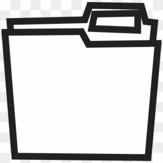 Small - Black And White File Folder Png, Transparent Png