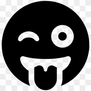 Open - Black Smile Emoji, HD Png Download