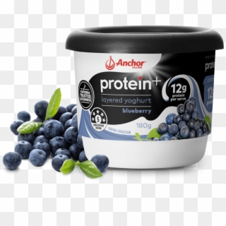 Anchor Protein Blueberry Yoghurt 180g Pack - Anchor Protein Plus Yoghurt, HD Png Download