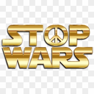 This Free Icons Png Design Of Stop Wars Gold With Drop, Transparent Png