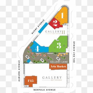 Gallery Bethesda Ii Site Plan - Map, HD Png Download