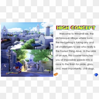 Elements From Sega's 2008 Video Game, Sonic - Apotos Sonic Unleashed Concept Art, HD Png Download