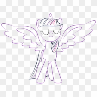 My Little Pony Princess Twilight Sparkle Coloring Page - Angel, HD Png Download