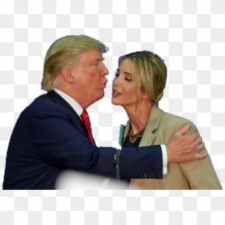 Trump Kissing Ivanka - Trump Kissing Png, Transparent Png