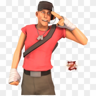 Tf2 Scout Transparent - Scout Poses Tf2, HD Png Download