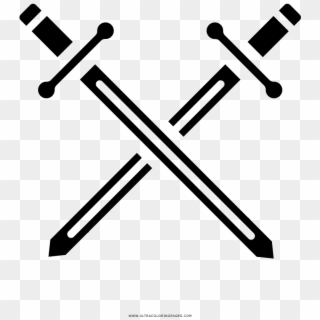 Crossed swords emoji clipart. Free download transparent .PNG