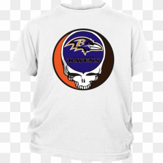 Nfl Baltimore Ravens Grateful Dead Steal Your Face - Shirt, HD Png Download