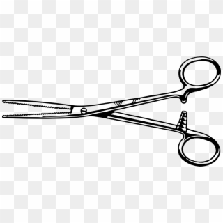 Forceps Drawing Tweezers Hemostat Tongs - Tongs And Forceps Clipart, HD Png Download