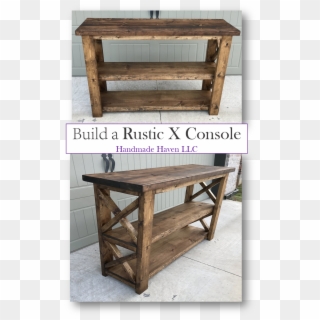 Step By Step How To - Rustic Handmade Sofa Table, HD Png Download