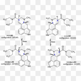 Lysergide Stereoisomers Structural Formulae V, HD Png Download