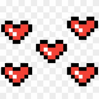 Minecraft Hearts - Power Up Sprite Sheet, HD Png Download