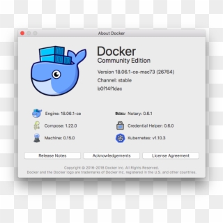 Docker For Mac About - Docker, HD Png Download