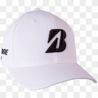 Bridgestone Tour Fitted Performance Golf Cap White - Baseball Cap, HD Png Download