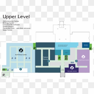 Secondfloor On Cleveland Clinic Main Campus Map - Floor Plan, HD Png Download