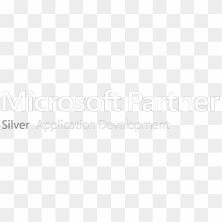 Microsoft Partner White - Microsoft Partner Silver Application Development, HD Png Download