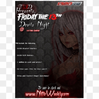 This Is A Poster Ad I Made For A Huge Team On Nitto - Friday The 13th, HD Png Download