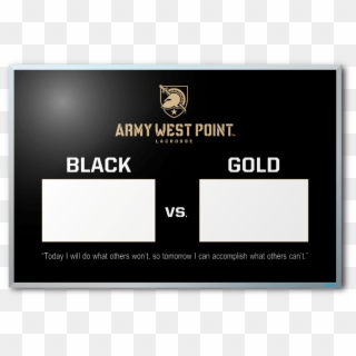 Army West Point Lacrosse Scoreboard Dry Erase Board - United States Military Academy, HD Png Download