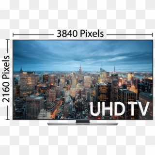 4k Ultra High Definition Tv Measurements - New York City, HD Png Download