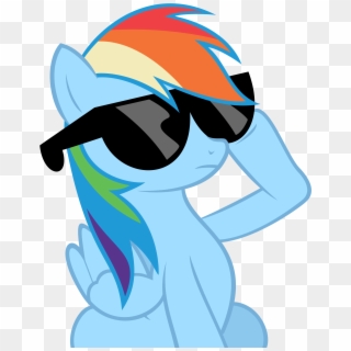 Deal With It By Keinzantezuken - My Little Pony Rainbow Dash Glasses, HD Png Download