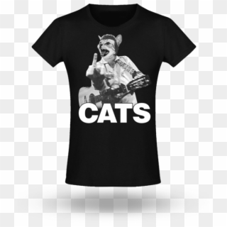 Johnny Cats - Women's T-shirt - Johnny Cash Shirt, HD Png Download