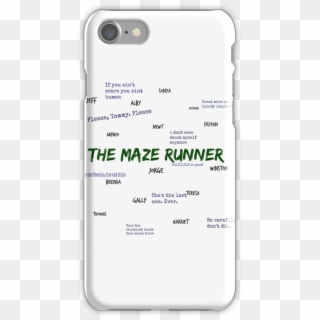 The Maze Runner Qoutes Iphone 7 Snap Case - Bagels And Brownies, HD Png Download
